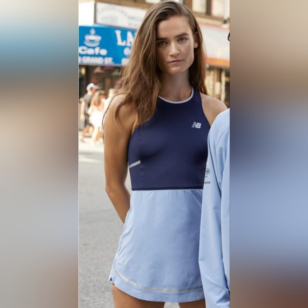New Balance Navy and Light Blue Tank Top